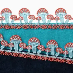 近沢レース　ハンカチ　毒きのこ