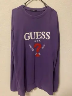 GUESS パープル スウェット トレーナーのサムネイル