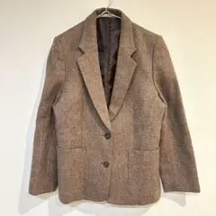 【Soggetto】テーラードジャケット シングル 裏地付き 毛100％ S相当