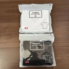 新品　UNIQLO ユニクロ VネックT（半袖） ドライカラーTシャツ 2枚