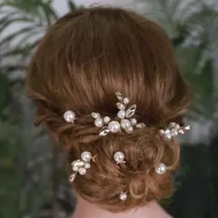 結婚式 コーム ヘアアクセサリー　お呼ばれ　髪飾り　ヘッドドレス　ウェディング
