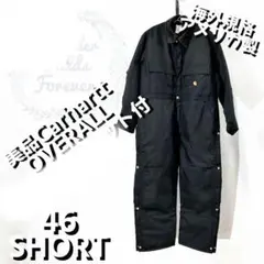美品カーハートブラックオーバーオールダブルニーペインターパンツ特大アメリカ製古着