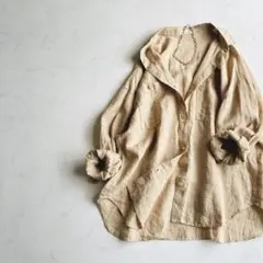 BARNYARDSTORM オーバーサイズ フレンチリネン100% シャツ