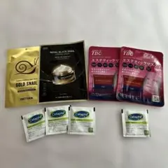 シートマスク 4袋 サンプル乳液・クリーム4袋 計8点