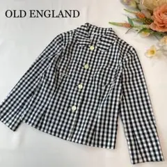 OLD ENGLANDギンガムチェックジャケット（36）ネイビー系
