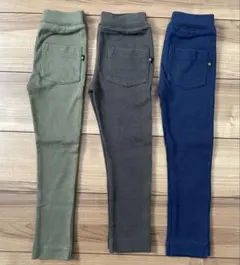 キッズ　ストレッチ　ロングパンツ　110cm 3枚セット　まとめ売り　長ズボンのサムネイル