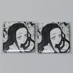鬼滅の刃 ダイニング お楽しみくじ 台本表紙 スクエア缶バッジ 竈門禰豆子 2個