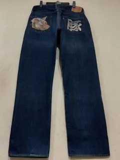 ステュディオ・ダルチザン SD-301 豚ペイントセルビッチデニムパンツ34