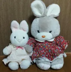 レトロ　昭和　ぬいぐるみ　うさぎ