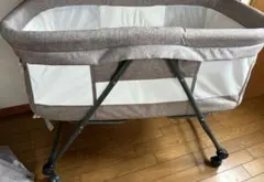 ほぼ未使用】￼HZDMJベビーベッド添い寝折りたたみ ハイローベッド