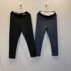 スキニーパンツ ブラック グレー 2点セット