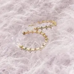 フープ 樹脂イヤリング