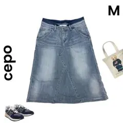 【cepo】セポ M 膝丈 デニムスカートのサムネイル