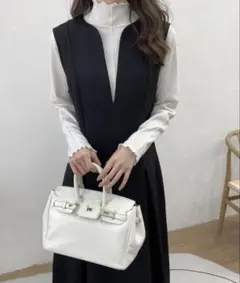 ECLIN ノースリーブロングワンピース ブラックのサムネイル