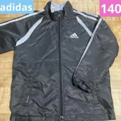 【お買い得！】キッズ130☆adidasウインドブレーカー　ブラック＆グレー