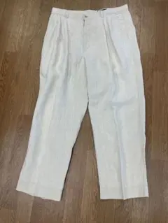 Eddie Bauer エディーバウアー　リネンスラックス　アイボリー　W36
