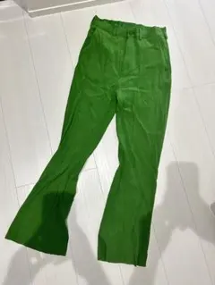 JEANASIS フレアパンツ サイズS グリーン