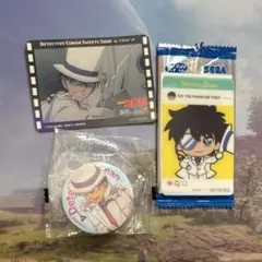名探偵コナン 怪盗キッド 缶バッジ & カードセット