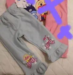 【新品】アンパンマン ベビー　パンツ 80cm ドキンちゃん　デニム風