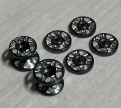 ミニ四駆 アルマイト加工ローラーセット シルバーアクセサリー風 2 