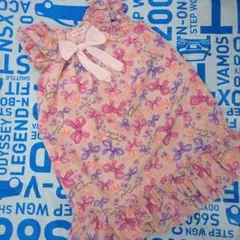 リボン花柄ノースリーブワンピース 140 メゾピアノ