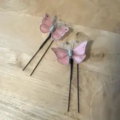髪飾り　蝶々　和装