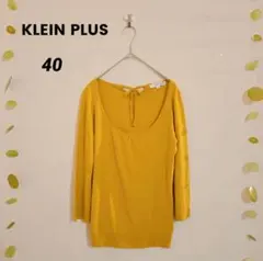 KLEIN PLUS クランプリュス 春秋 薄手ニットカットソー イエロー　40のサムネイル
