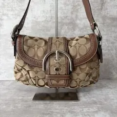 coach one shoulder bag soho brown 11441 - メルカリ