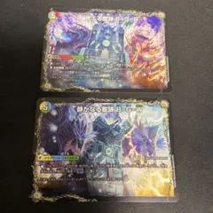 荒ぶる龍跡BGR 1枚 静かなる龍跡BGW 1枚 セット ③