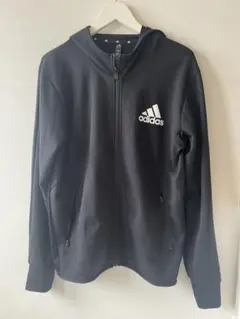 adidas フルジップジャージ ブラック