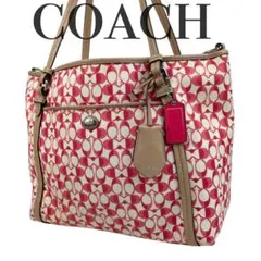 COACH コーチ トートバッグ　シグネチャー　PVC レザー　29681