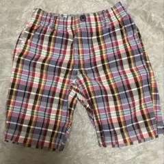 UNIQLO KIDS ハーフパンツ チェック　S サイズ110㎝〜125㎝