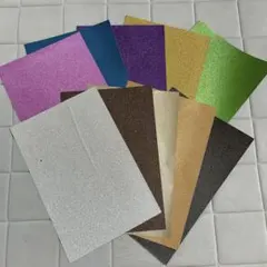 グリッターシート 蛍光シート 手作りのDIY材料 ステッカー 子供用切り紙カード