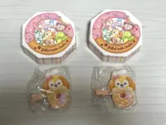 ダッフィー&フレンズ フィルド・ウィズ・ジョイ！ヘアクリップ　クッキーアン2個