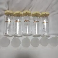 直付けpigeon ガラス 哺乳瓶 10本　産院用　母乳実感