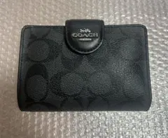 COACH 2つ折り財布 シグネチャー ブラック系のサムネイル