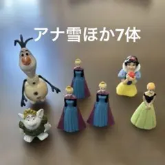 アナと雪の女王などディズニーフィギュア6体＋オマケつき