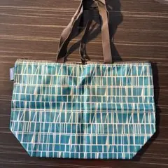 青と白のストライプ エコバッグ