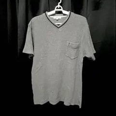 イヴサンローラン90s ビンテージ YSL ワッフル生地 VネックTシャツ Mのサムネイル