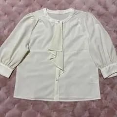 Rirandture5分袖シフォン衿パフブラウス Rirandture リランドチュール 5分袖 シフォン衿 パフブラウス - メルカリ
