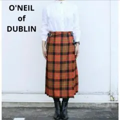 極美品⭐️オニールオブダブリン キルトタータンチェックラップスカート ロング M