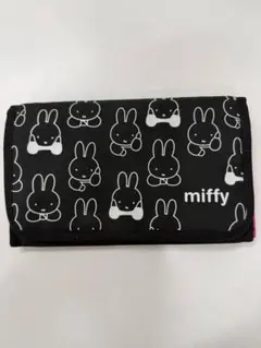 フェリシモmiffy ミッフィー ホスピタルポーチ ブラック ピンク