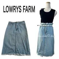 LOWRYS FARM♡フリンジ　デニム　スカートのサムネイル