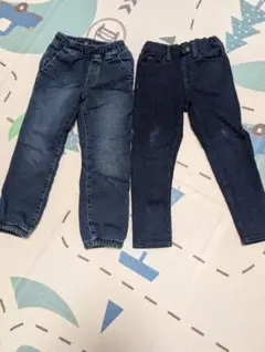 デニム　ジョガーパンツ