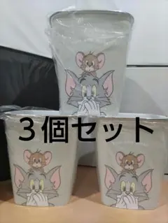 ★お値下げ中 ３個セット トムとジェリー ゴミ箱 スクエア ダストボックス