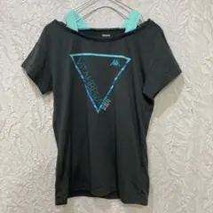V1311 Kappa VITALIBERA 半袖Tシャツ ブラック Lのサムネイル