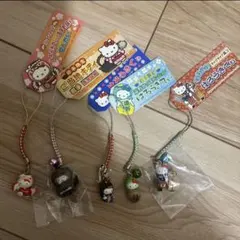 緊急値下げ！【新品】九州ハローキティ根付け5点セット(2007〜2011