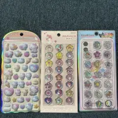 【正規品】サンリオ　コットンパフィーシール　おはじきふうシール　キラコロシール