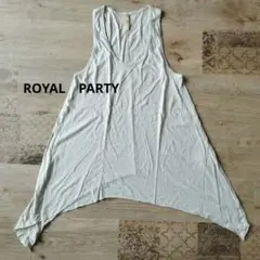 ROYAL PARTY タンクトップ アシンメトリー 薄ベージュのサムネイル