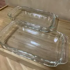 iwaki PYREX 耐熱ガラス 耐熱皿 2個 セットのサムネイル